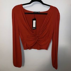 Red/Burnt Orange Open Long Sleeve (m/l)